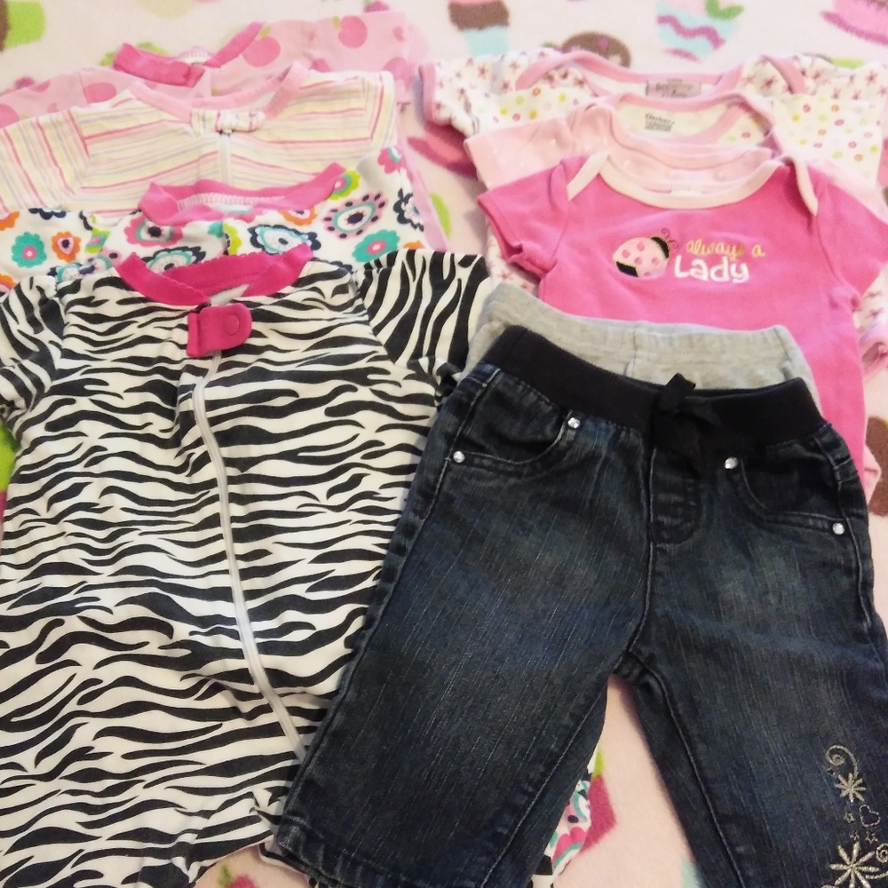 GIRL 0- 3 MONTHS - BUNDLE OF 10